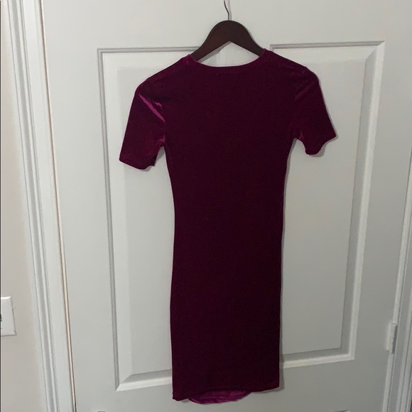 Zara Rasperry Velvet Dress - Picture 5 of 6
